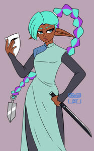 Lizzette Thirteen Cosplay - Flat Color SFW