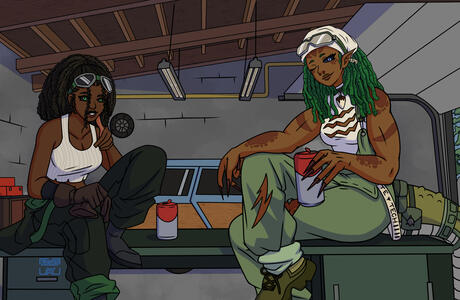 Garage Duo Commission - Full Color NSFW